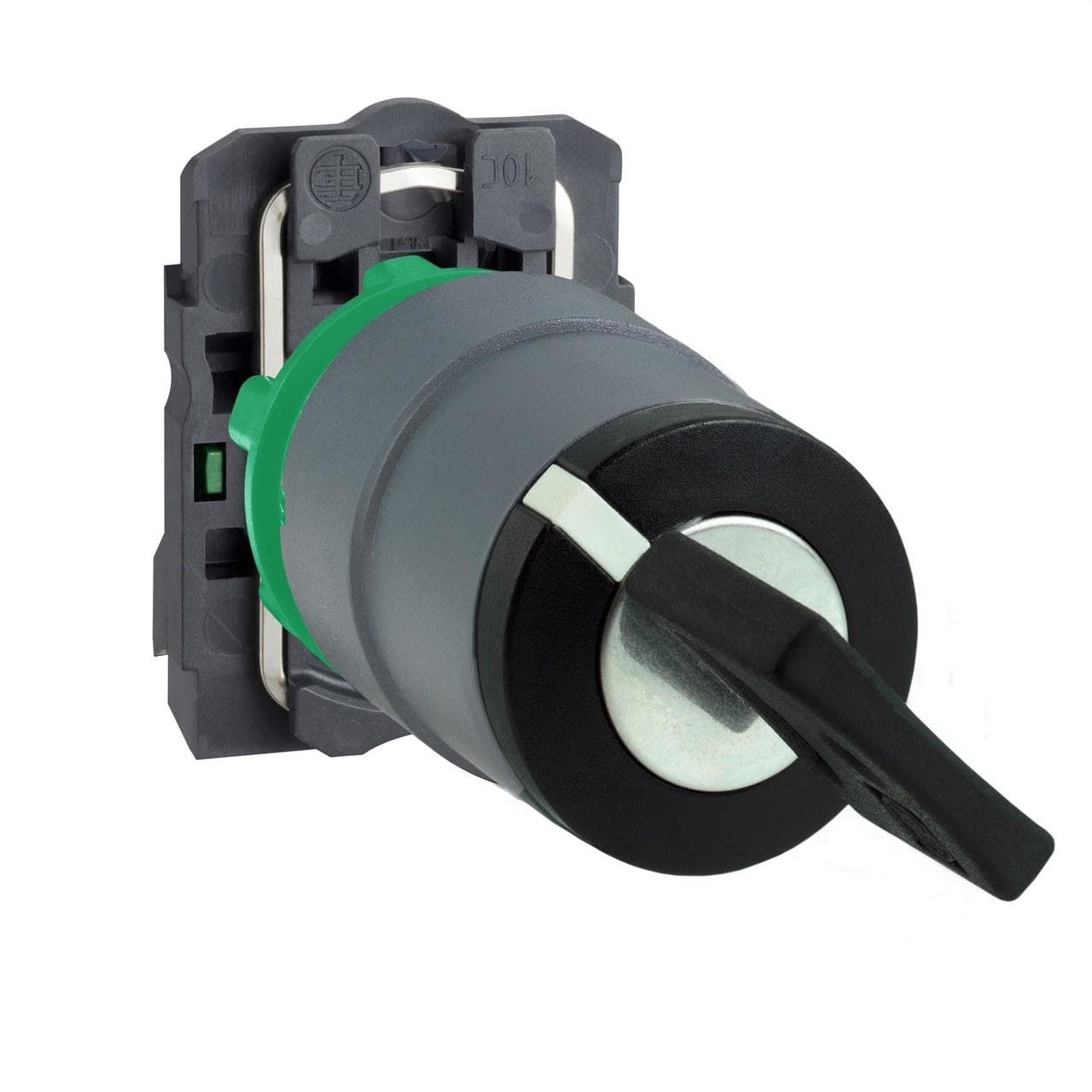 Schneider Electric - Selector XB5 llave 455 2 posiciones fijas 1 NA gris retirada en cualquier posición gris