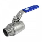 MT VF - Válvula inoxidable bola paso total 2 piezas diámetro 1.1/2" M-H PN63