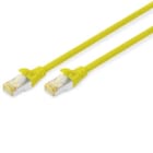 DIGITUS - CAT 6A S-FTP PATCH CORD, CU, LSZH AWG 26/7, LENGTH 1 M, COLOR YELLLOW ·