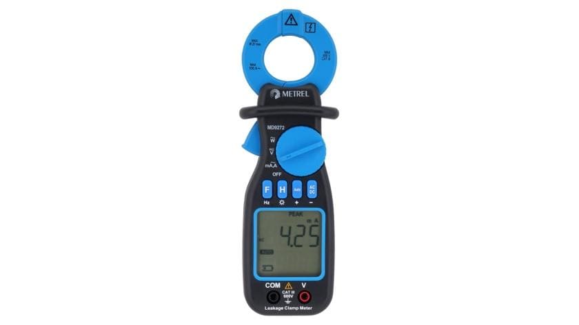 METREL - Pinza amperimétrica de fugas MD 9272 TRMS con funciones de potencia