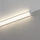 JISO - Perfil de aluminio de 2 metros para tiras LED en ángulo color aluminio