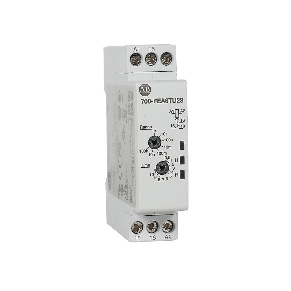 ROCKWELL - RELE TEMPORIZADOR ELECTRONICO AJUSTE DE TIEMPO 0.05S A 100HR VOLTAJE DE ENTRADA 24V...48V DC / 24...240V AC 50/60 HZ ON DELAY