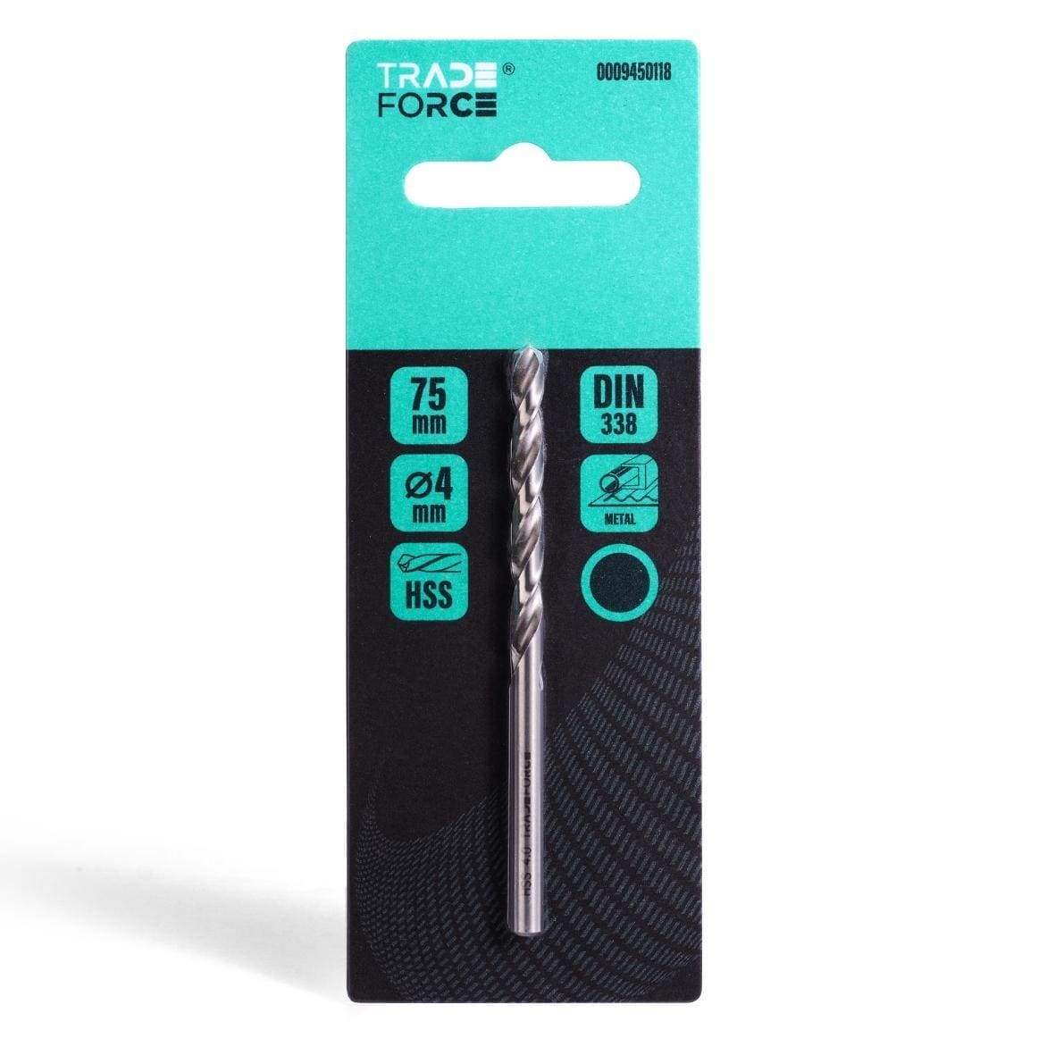 TRADEFORCE - BROCA PARA METAL HSS DE ACERO M2 DIAMETRO 4 MM