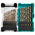 TRADEFORCE - KIT 25 BROCAS PARA METAL DE ACERO M2(DE 1MM A13MM)