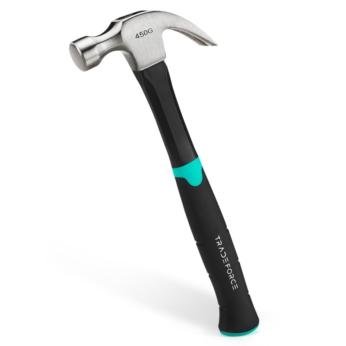 TRADEFORCE - Martillo de carpintero 450g con mango de fibra