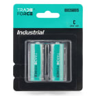 TRADEFORCE - Pack 2 pilas alcalinas LR14 1,5V