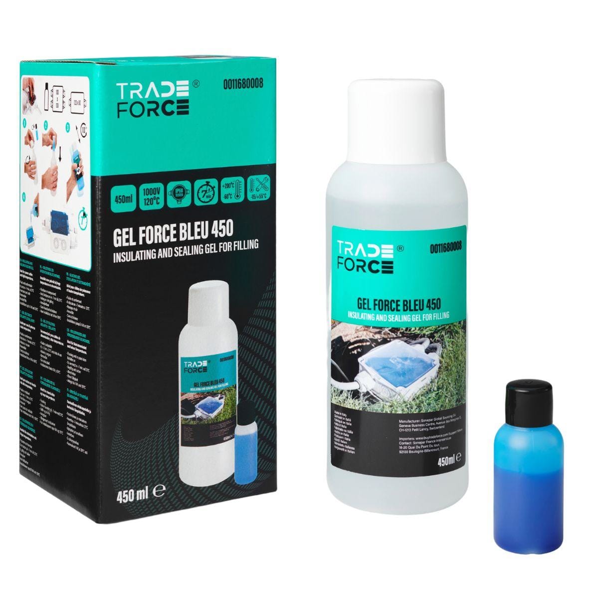 TRADEFORCE - GEL FORCE BLEU 7´ MINUTOS ECO 450ML