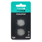 TRADEFORCE - Pack 2 pilas de litio tipo boton 3v CR2032