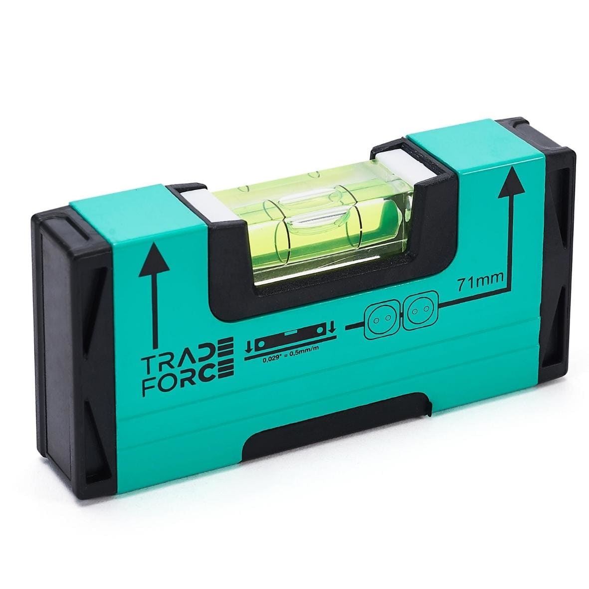 TRADEFORCE - Nivel burbuja mini magnético 102mm