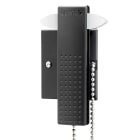 GEWISS - Martillo para romper el cristal con soporte de fijación universal negro tóner 70x60mm