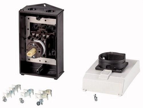 EATON - Interruptor General EMC 3P 20A 90º bloqueable en posición 0 (OFF) montaje en caja