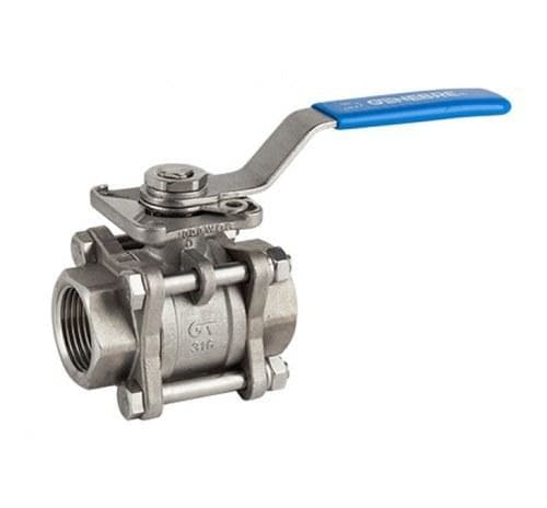 GENEBRE - VÁLVULA ESFERA 3 PIEZAS INOX 1 NPT