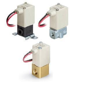 SMC - VDW10AA  ELECTROVÁLVULA COMPACTA 2 VÍAS, AIRE, 24 VDC, ROSCA M5