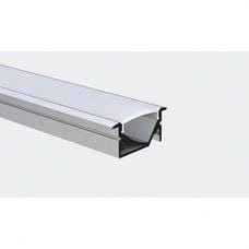 ILUTREK - Difusor mate para disipadore empotrable angular (2m)