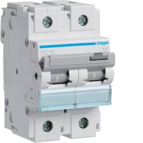 HAGER - Automático magnetotérmico HM curva-C 15kA 2P 100A