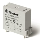 FINDER - Mini-relé para circuito impreso SERIE 45, 1NA, 16A, abertura >= 3mm, AgNi, 24V DC sensible