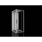 RITTAL - Rack VX/IT estándar puerta transparente 800x2000x100mm RAL 7035 para redes / servidores con guías perfil de 19"