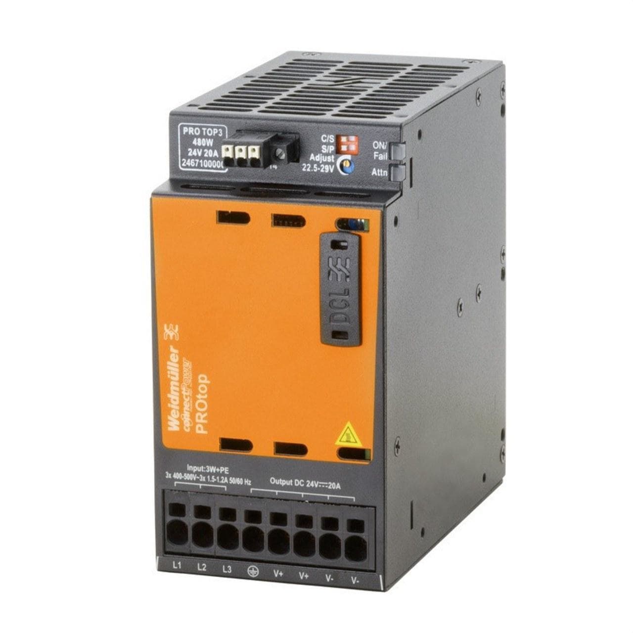 WEIDMULLER - Fuente alimentación Ecoline Power PRO TOP3 480W 24V 20A