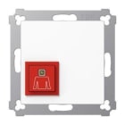 JUNG - Pulsador para llamada de emergencia blanco alpino para Series AS/A termoplástico (a prueba de golpes) extrabrillante