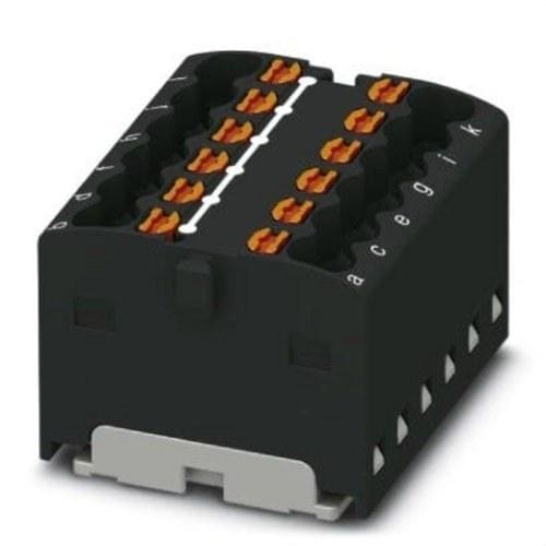 PHOENIX CONTACT - Bloque para distribución PTFIX 12X1,5 BK