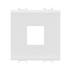 GEWISS - Contenedor vació 2 módulos en blanco para el montaje de conectores AMP / Keystone Jack .