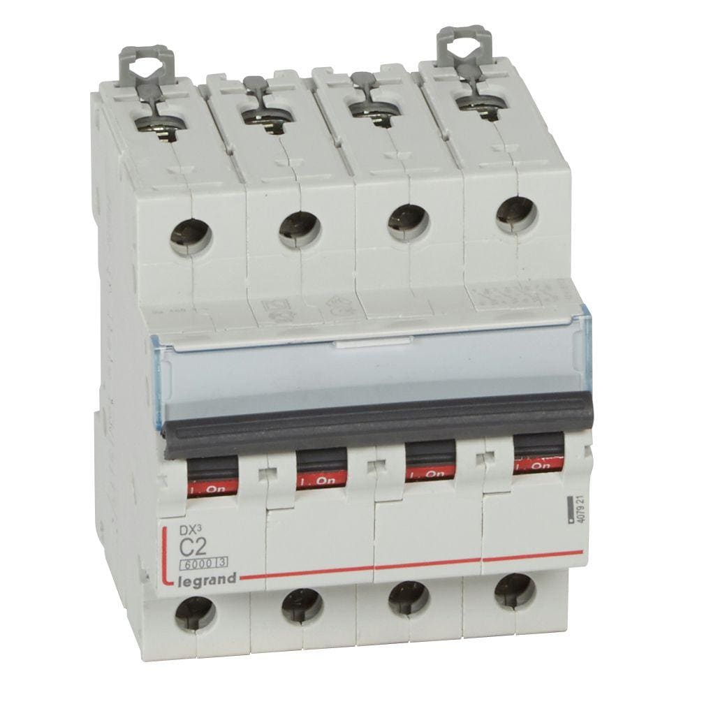 LEGRAND - Magnetotérmico DX³ 6000/10kA - 4P - 400V~ - 2A - curva C