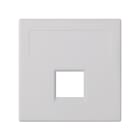 SIMON - Placa V&D plana SG SIMON 500 CIMA con 1 conector R&M blanco