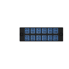 PANDUIT - FAP W/12 LC DUPL ADAPTERS (BU) ZIRCONIA