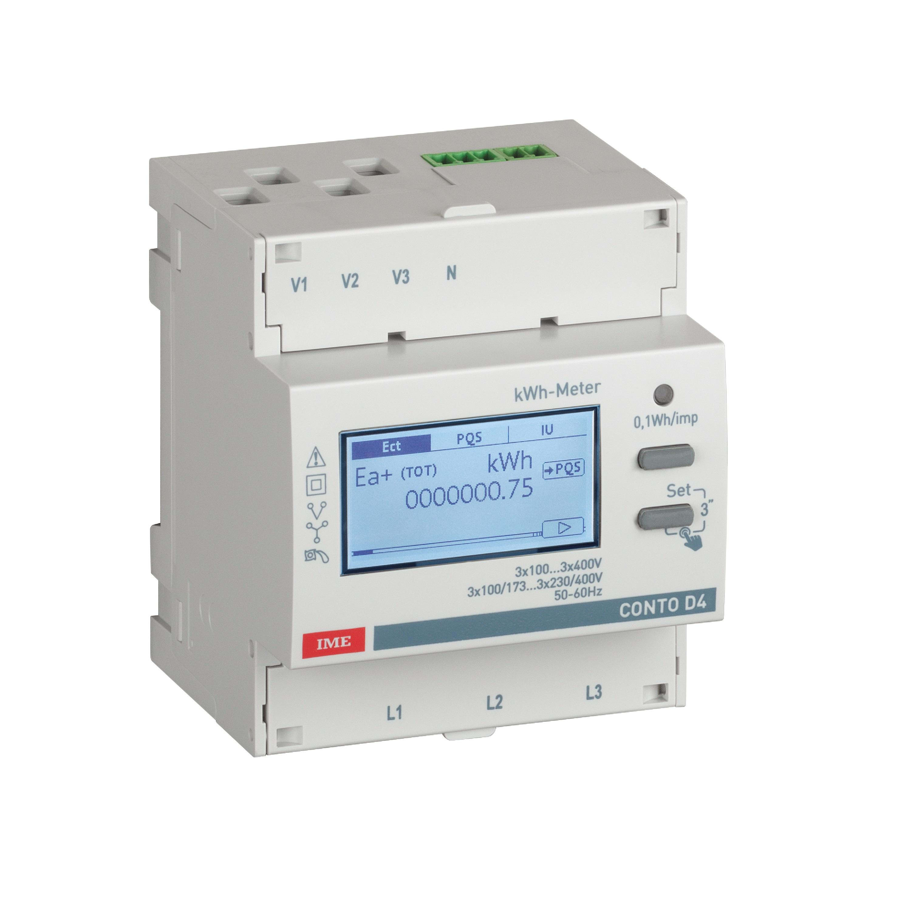 IME - Medidor de energía CONTO D4 TRI 5A 230/400V RS485 2TARIFA