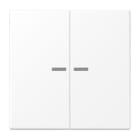 JUNG - Tecla x2 con visor LS blanco mate