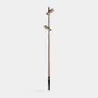 LEDS-C4 - Baliza IP66 Juncus 2 Heads LED 15.2 blanco cálido 3000K ON-OFF marrón 836lm