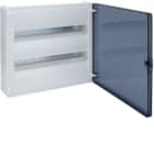 HAGER - Caja de superficie golf VF con 2 filas 36 módulos transparente azul+QC