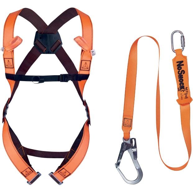DELTA PLUS - Kit anticaídas SCAFFOLDING HAR12 + AN203200ZD + 1 bolsa de transporte talla S/M/L naranja