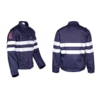 3L - CHAQUETA WELDERBAND IGNIFUGO  AZUL CON BANDAS T.L Normativa: EN ISO 13688, EN ISO 11612, EN ISO 11611, EN 1149-5, EN 1150 & IEC 61482-2