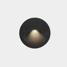 LEDS-C4 - Empotrable de pared IP66 Bat Round Oval LED 3 3000K 77lm gris urbano