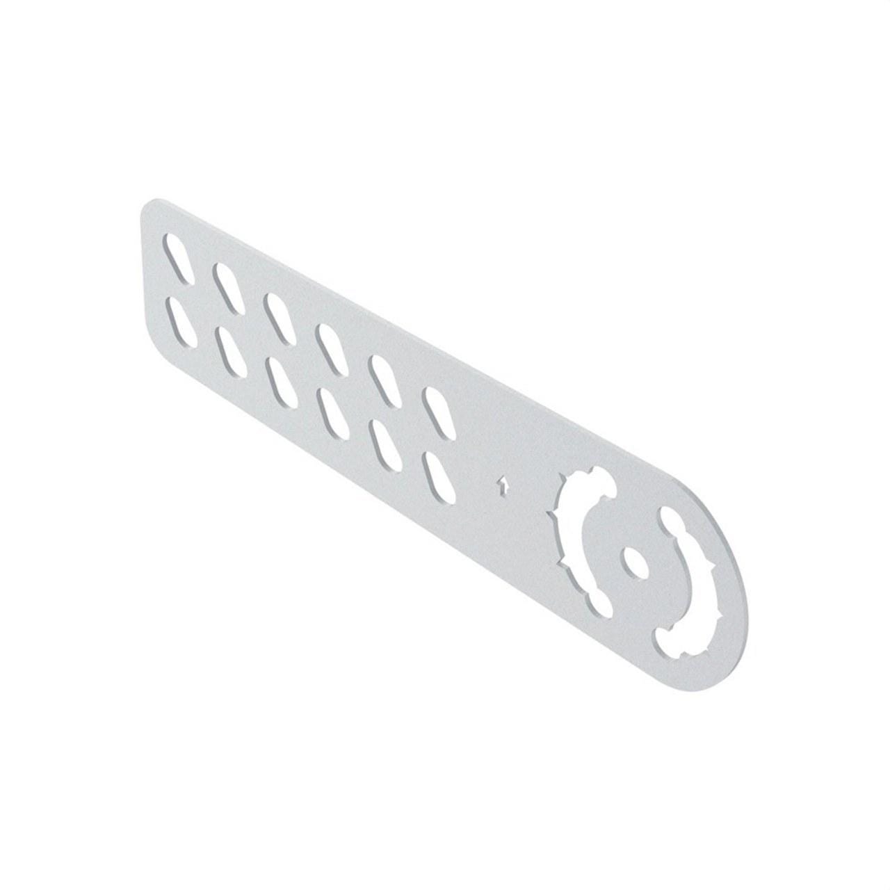 PEMSA - Bisagra metálica para bandejas de escalera Megaband, altura 85/100/120 mm, en acero, acabado electrocincado EZ
