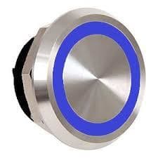 ROCKWELL - BOTÓN DE PRESIÓN PIEZO 22,5mm 24V DC GRABADO BLANCO AZUL