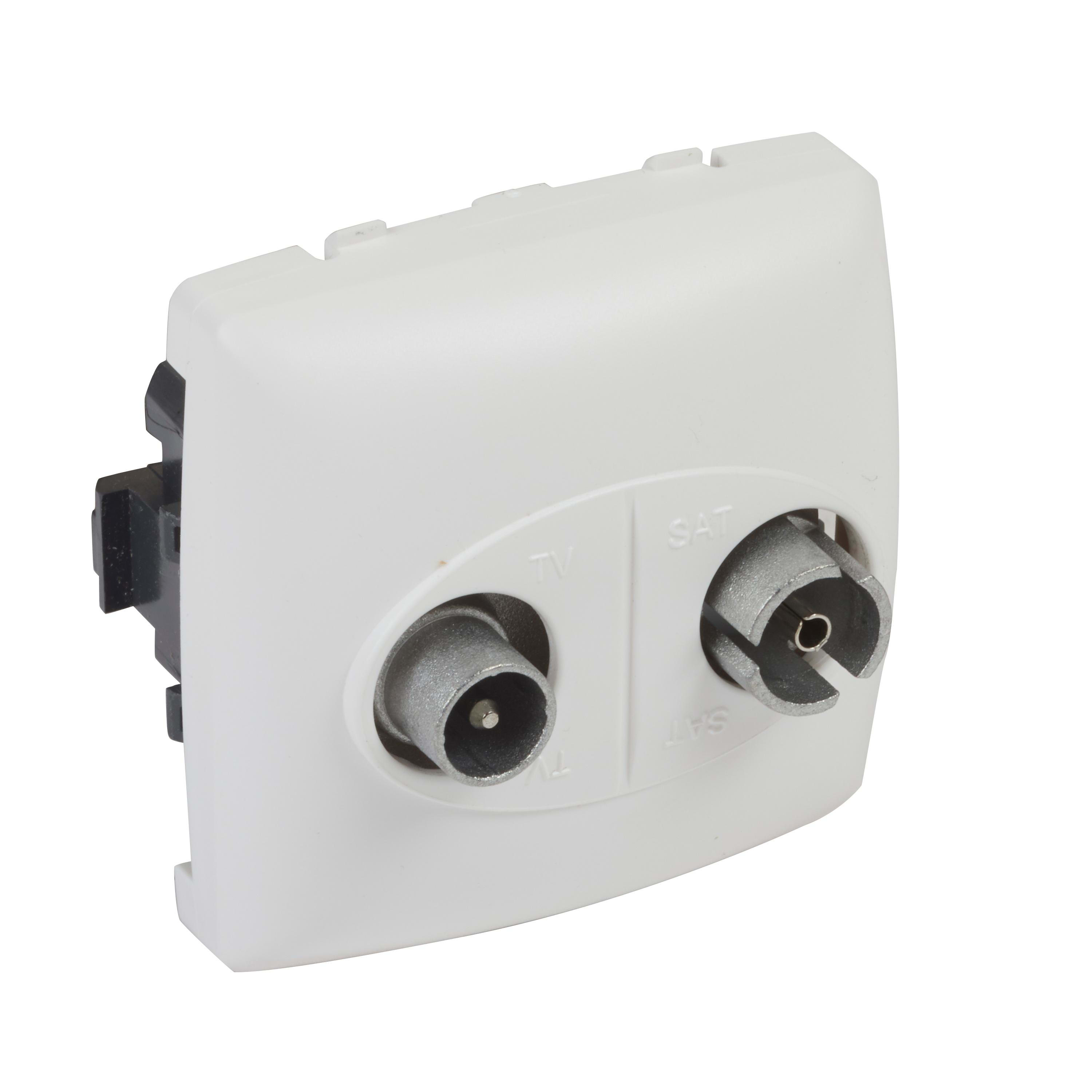 LEGRAND - Base TV/R-SAT final - Oteo - componible - 10 dB - 2400 MHz - Blanco