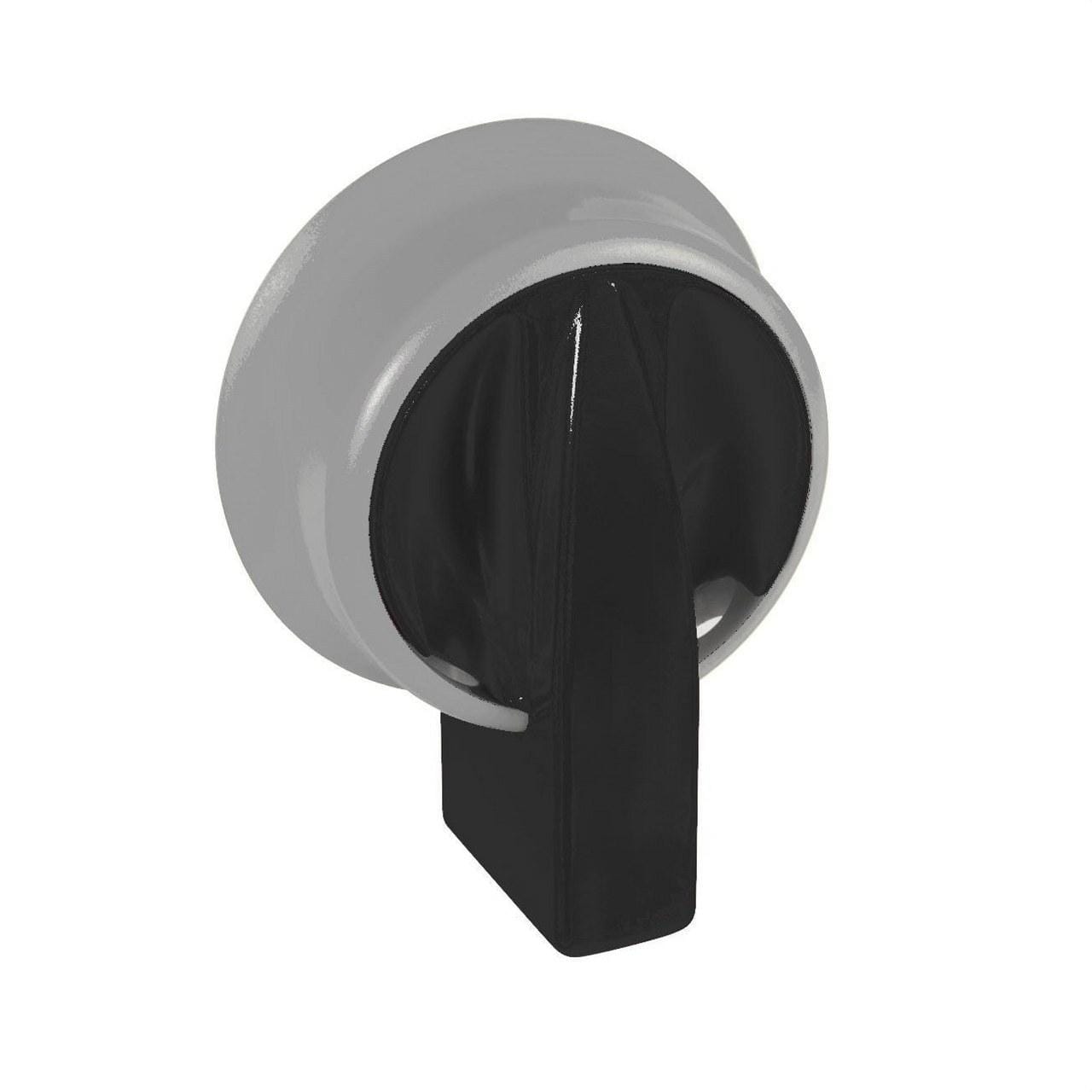 GAVE - MANDO 0-I (0 12h - 60º) IP69K NEGRO/GRIS PARA TAMAÑO D0, D1 BLOQUEABLE POR CANDADOS