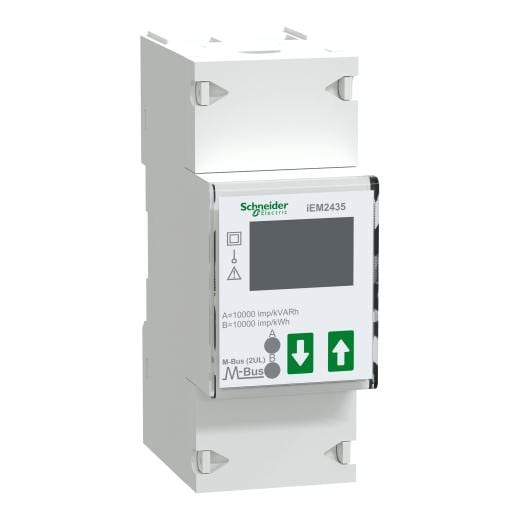 Schneider Electric - iEM2435 contador monofásico modular  - 230V - 100A con comunicación M-Bus