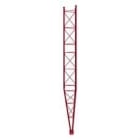TELEVES - Punta torreta inferior basculante 360 3m galvanizado rojo