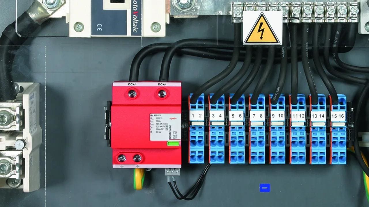DEHN - Descargador combinado DEHNcombo YPV p. sistemas fotovoltaicos hasta 1200 V DC