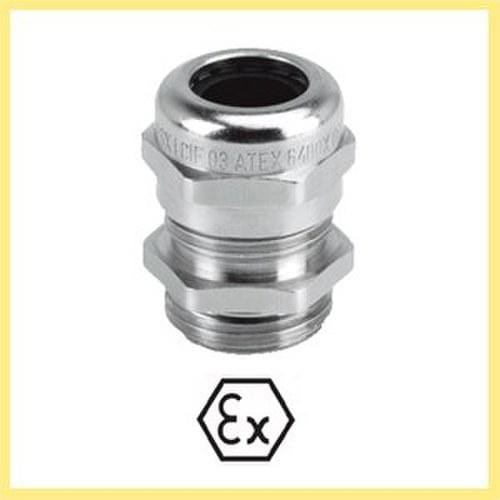 INTERFLEX - Prensaestopas EEx d 1F M16 7-12mm latón niquelado