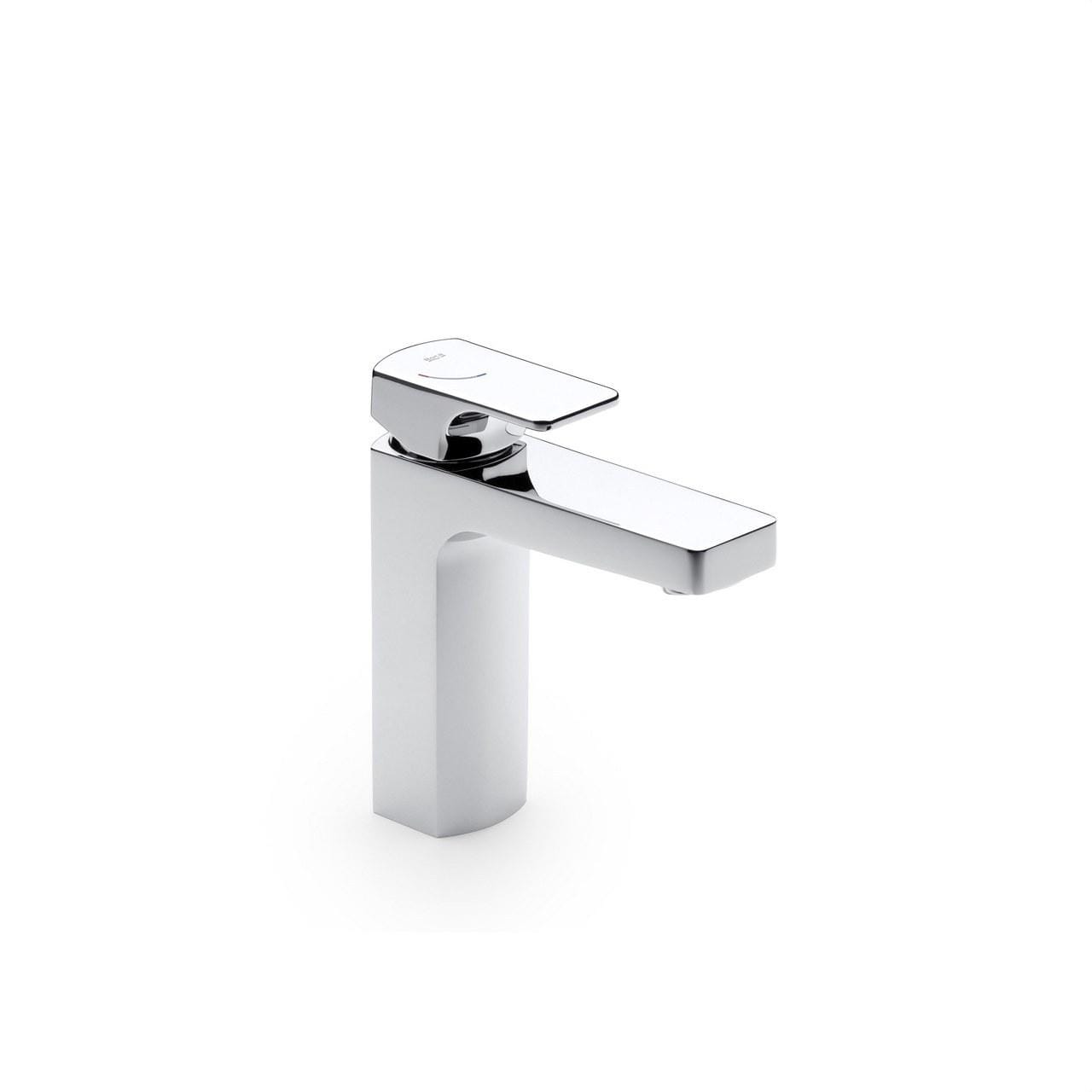 ROCA - Mezclador lavabo cuerpo liso L90 válvula Click-Clack cromo