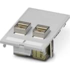 PHOENIX CONTACT - PLACA FRONTAL VS-SI-FP-2RJ45-5-MOD-BU/BU