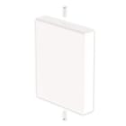 UNEX - Tapa final de 60x75 mm Unex en U24X color blanco