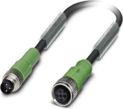 PHOENIX CONTACT - Cable SAC-3P-M 8MS/0,6-PUR/M12FS para sensores/ actuadores