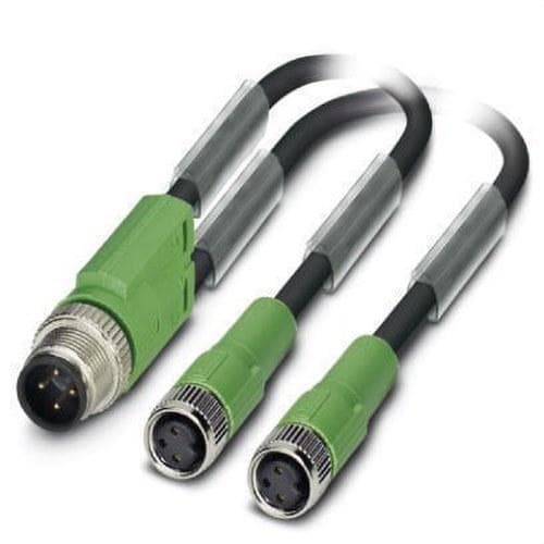 PHOENIX CONTACT - Cable SAC-3P-M12Y/2X0,3-PUR/M 8FS para sensores/ actuadores