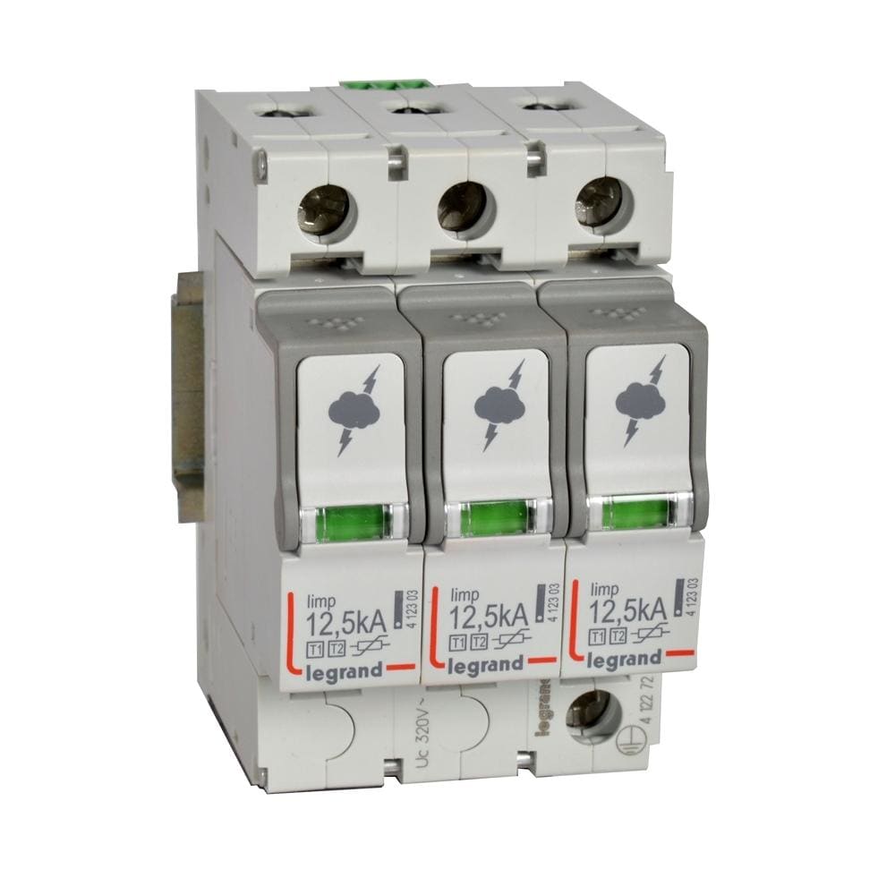 LEGRAND - Limitador de sobretensión - protección CGBT - T1+T2 - Iimp 12,5 kA/polo - 3P