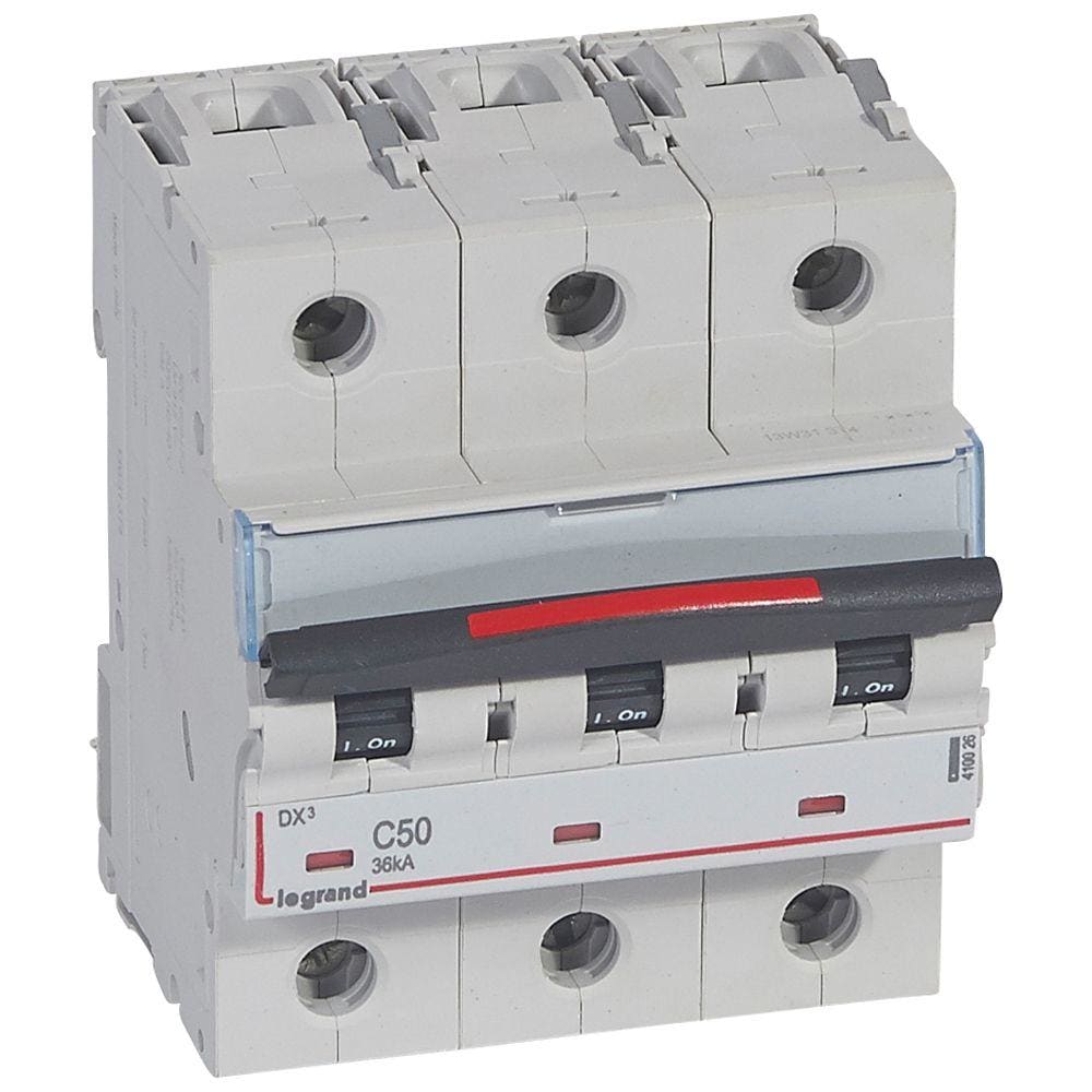 LEGRAND - Magnetotérmico DX³ 36kA - 3P - 400V~ - 50A - curva C